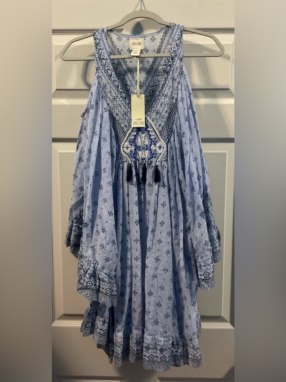 Sand & spirit embroidered cover-up size S